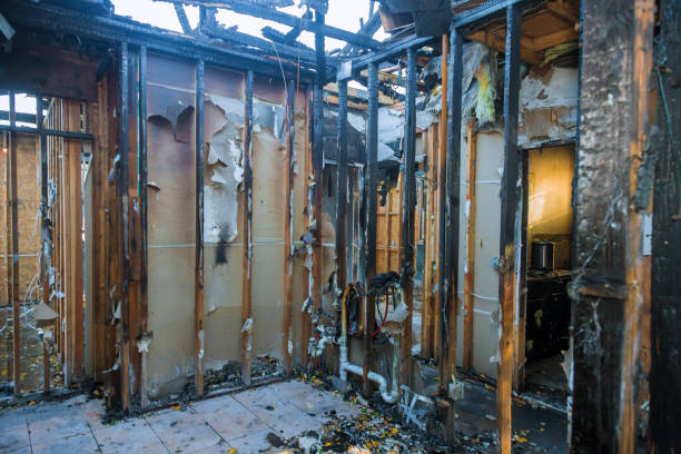 Professional Fire Damage Removal technician working in Splendora, TX